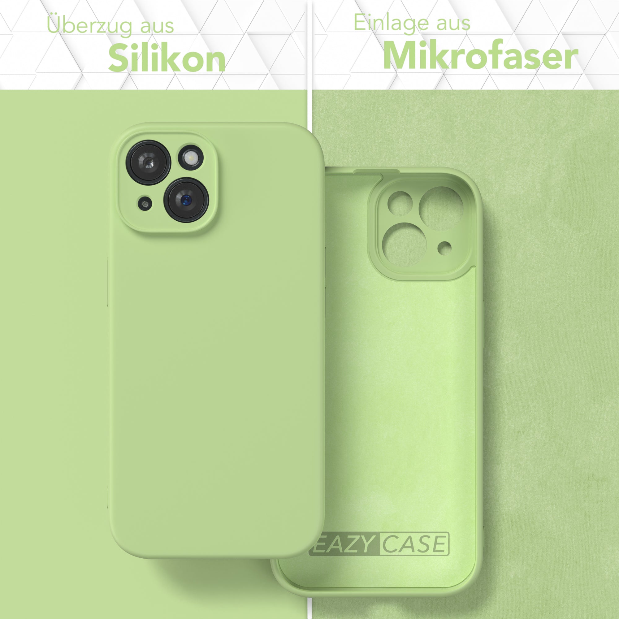 Apple iPhone 15 Silikonhülle mit Kameraschutz von EAZY CASE 
