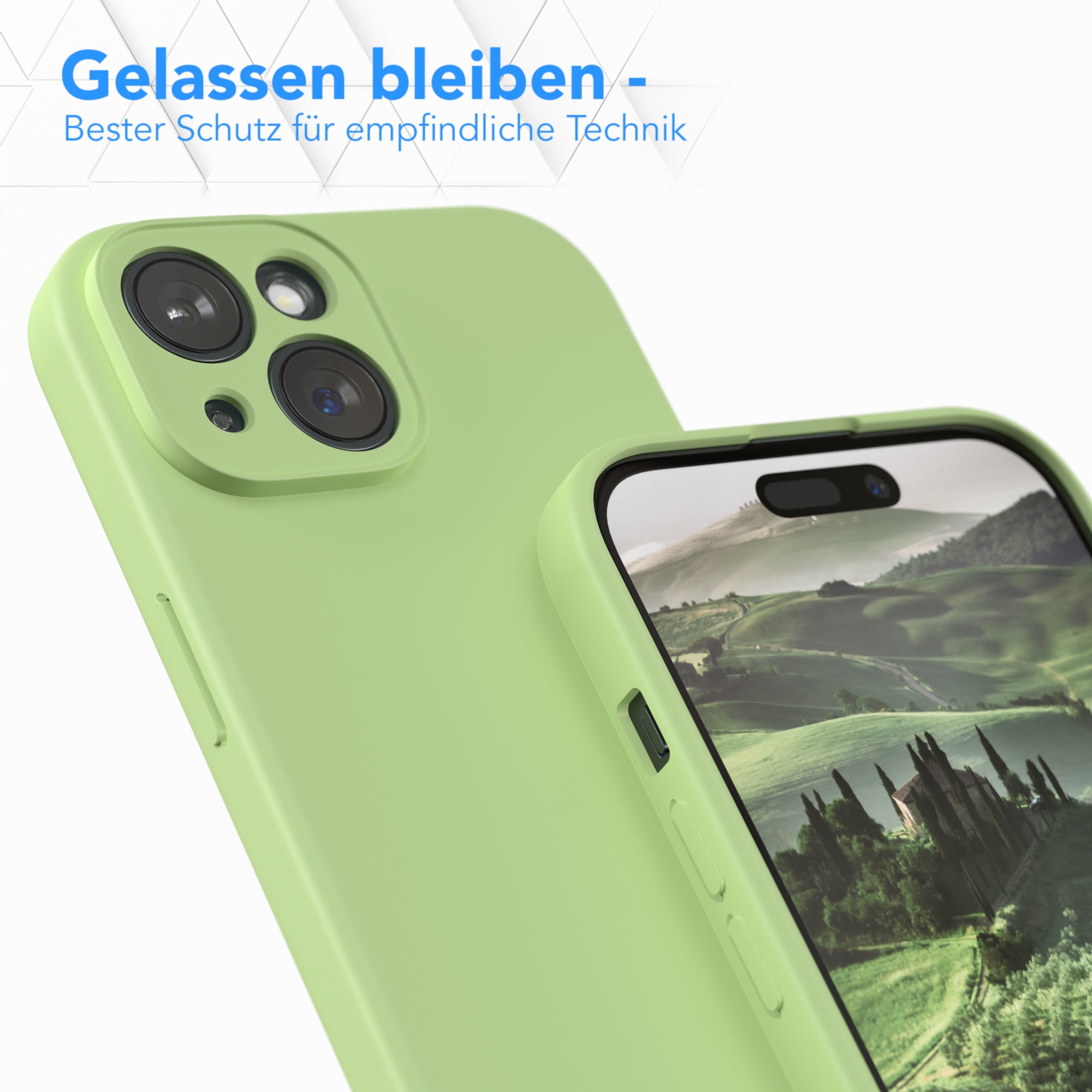 Apple iPhone 15 Silikonhülle mit Kameraschutz von EAZY CASE 