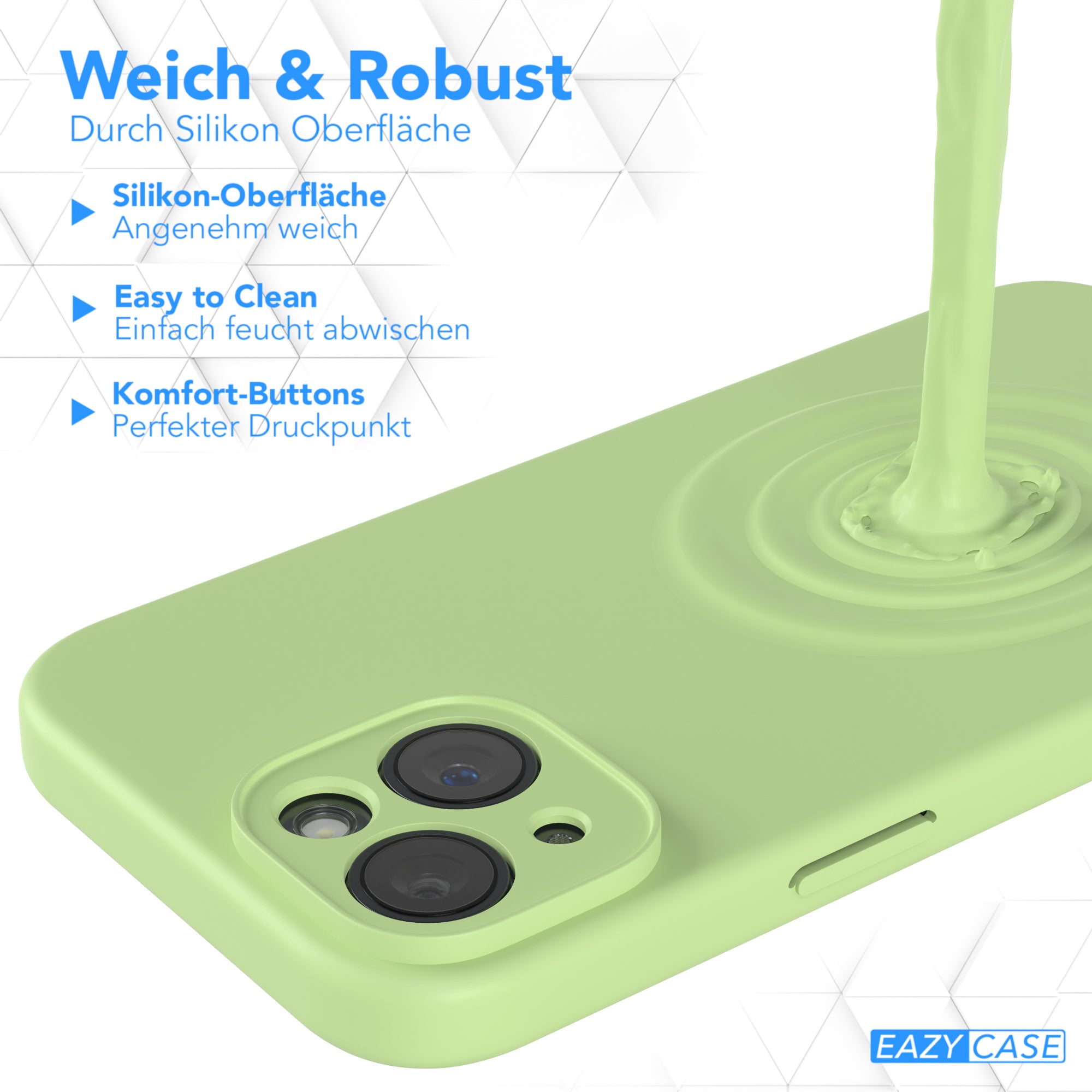 Apple iPhone 15 Silikonhülle mit Kameraschutz von EAZY CASE 