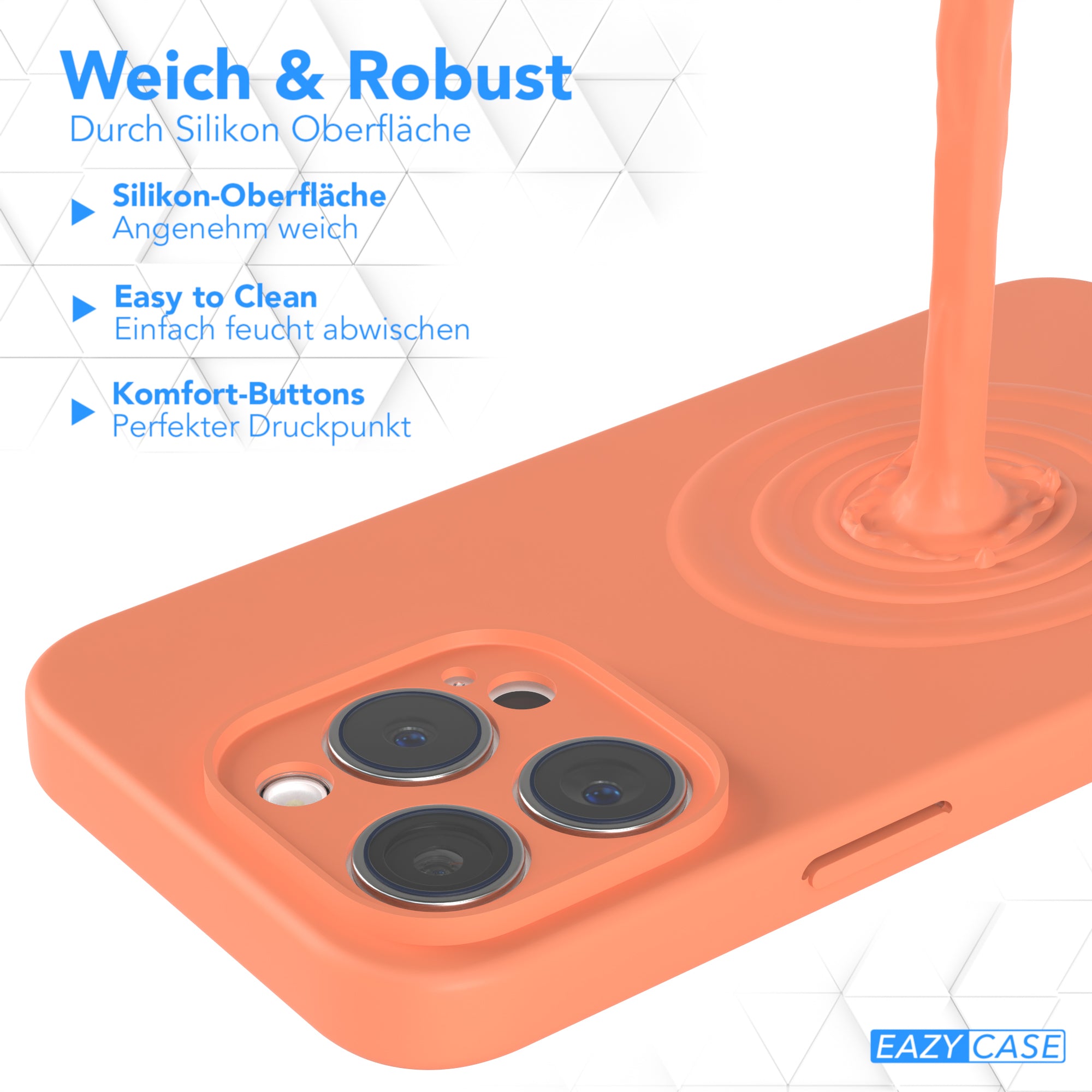 iPhone 15 Pro Silikonhülle mit Kameraschutz von EAZY CASE 
