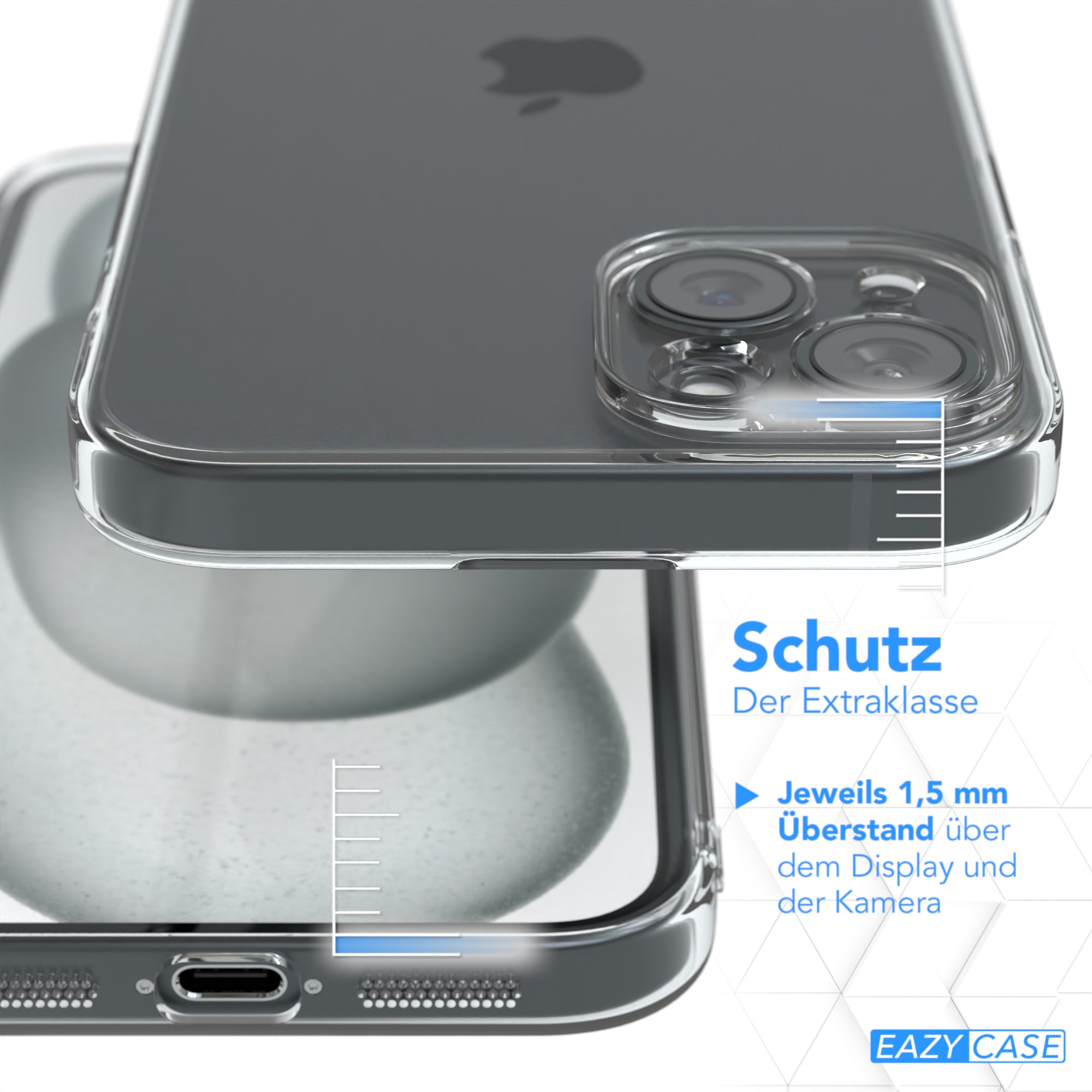 iPhone 15 Plus transparentes Slimcover