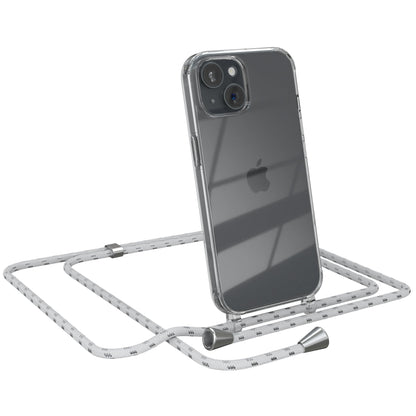 iPhone 15 transparente Hülle + Kordel
