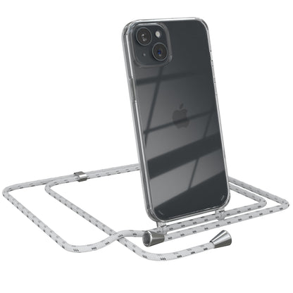 iPhone 15 Plus transparente Hülle + Kordel