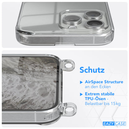 iPhone 15 Pro Max transparente Hülle + Kordel