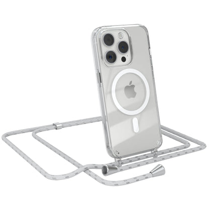 iPhone 15 Pro transparente Hülle + Kordel mit MagSafe