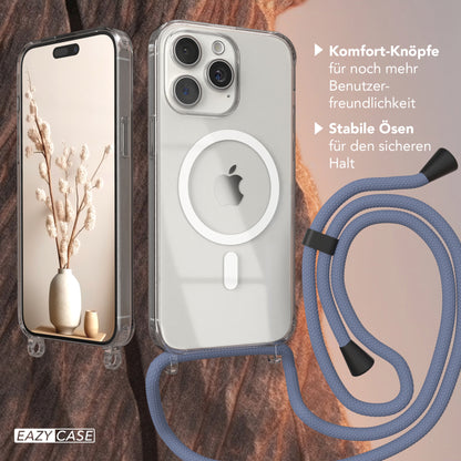 iPhone 15 Pro Max transparente Hülle + Kordel mit MagSafe