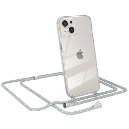 iPhone 13 transparente Hülle + Kordel