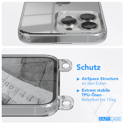 iPhone 13 Pro transparente Hülle + Kordel