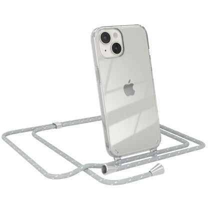 iPhone 14 transparente Hülle + Kordel
