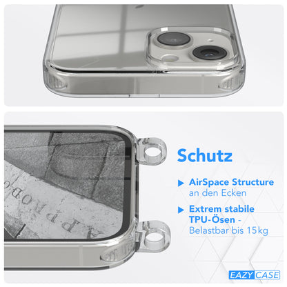 iPhone 14 transparente Hülle + Kordel