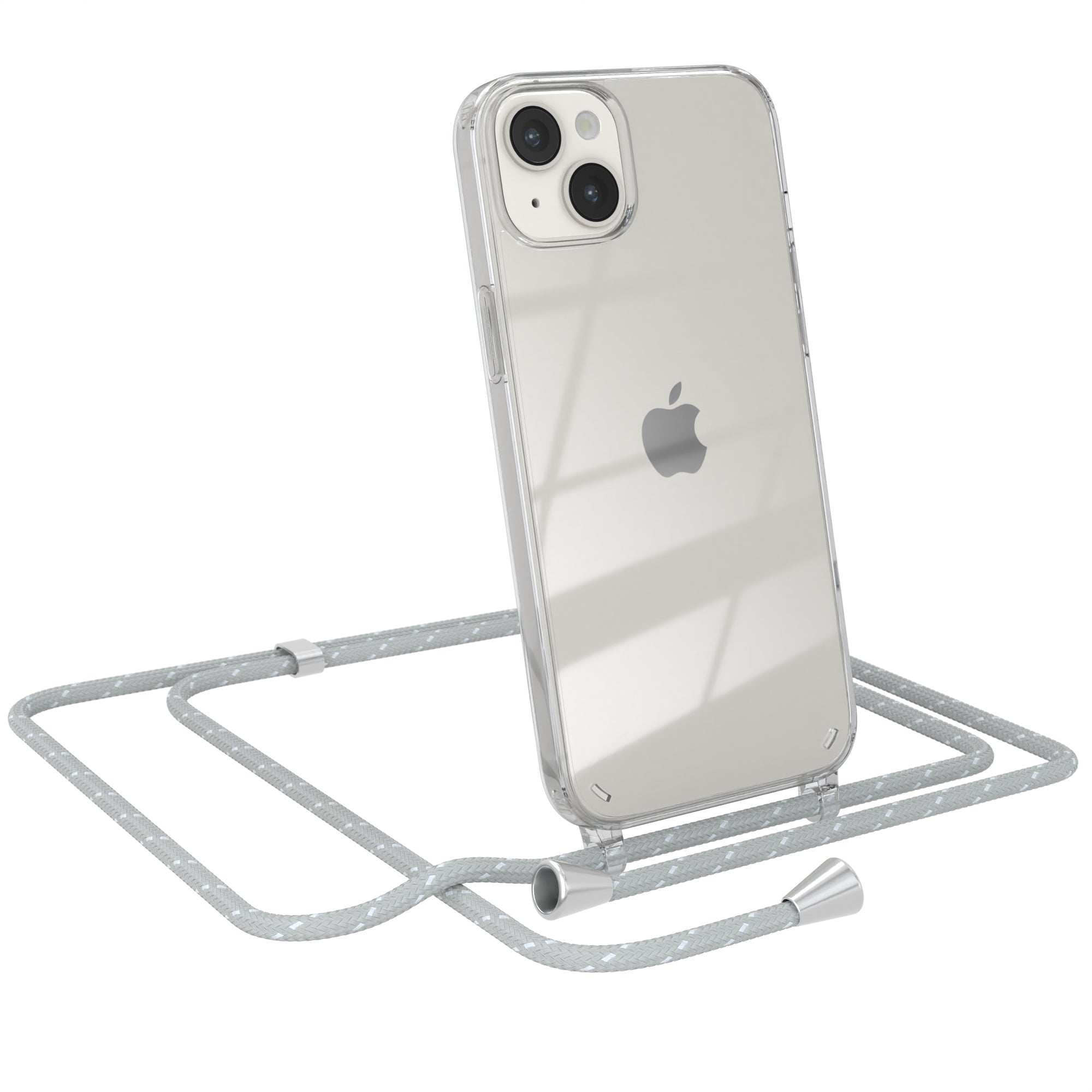 iPhone 14 Plus transparente Hülle + Kordel