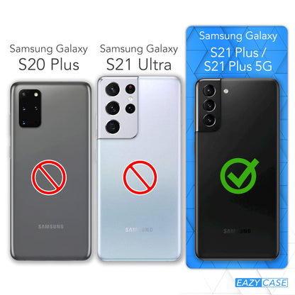 Galaxy S21 Plus 5G transparente Hülle + Kordel