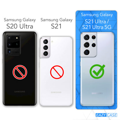 Galaxy S21 Ultra 5G transparente Hülle + Kordel