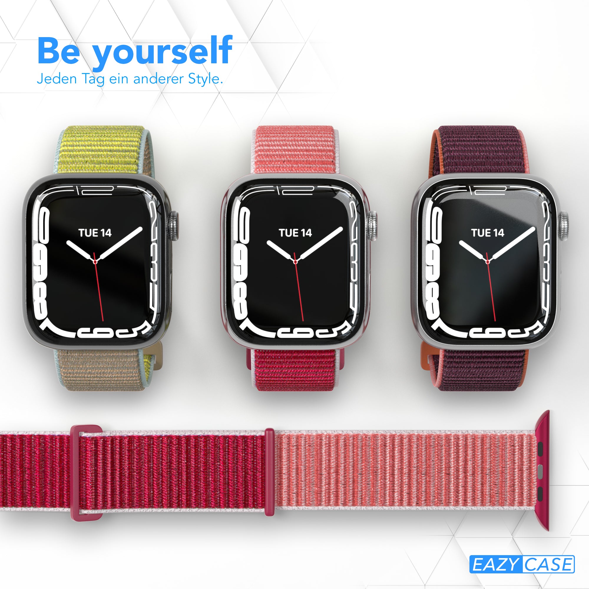 Apple Watch Nylon Armband mit Klettverschluss EAZY CASE Sport Loop 