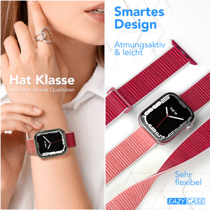 Apple Watch Nylon Armband mit Klettverschluss EAZY CASE Sport Loop 