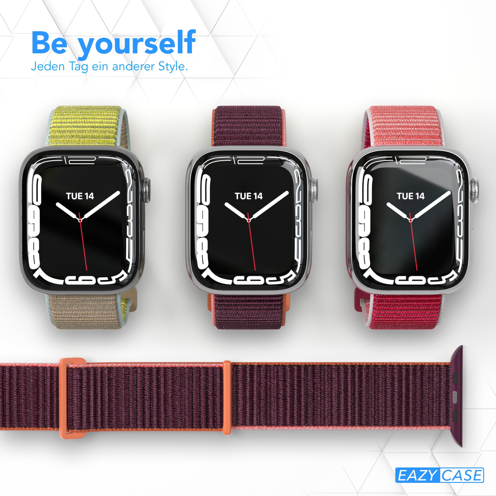Apple Watch Nylon Armband mit Klettverschluss EAZY CASE Sport Loop 