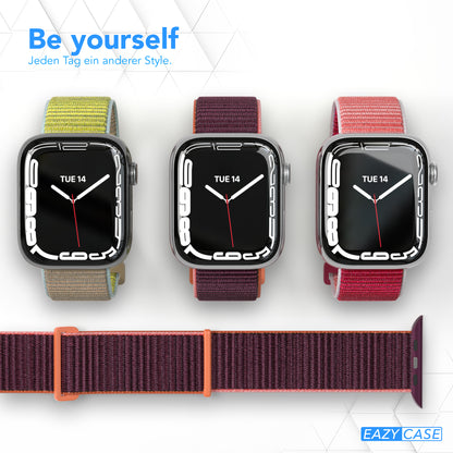 Apple Watch Nylon Armband mit Klettverschluss EAZY CASE Sport Loop 