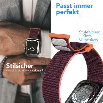 Apple Watch Nylon Armband mit Klettverschluss EAZY CASE Sport Loop 