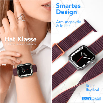 Apple Watch Nylon Armband mit Klettverschluss EAZY CASE Sport Loop 
