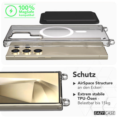 Samsung Galaxy S24 Ultra Schutzhülle mit Befestigungsösen für Handyketten MagSafe EAZY CASE