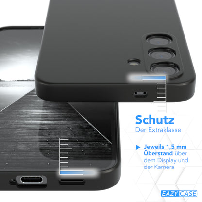 Galaxy S24 ultradünnes Slimcover aus TPU Schwarz