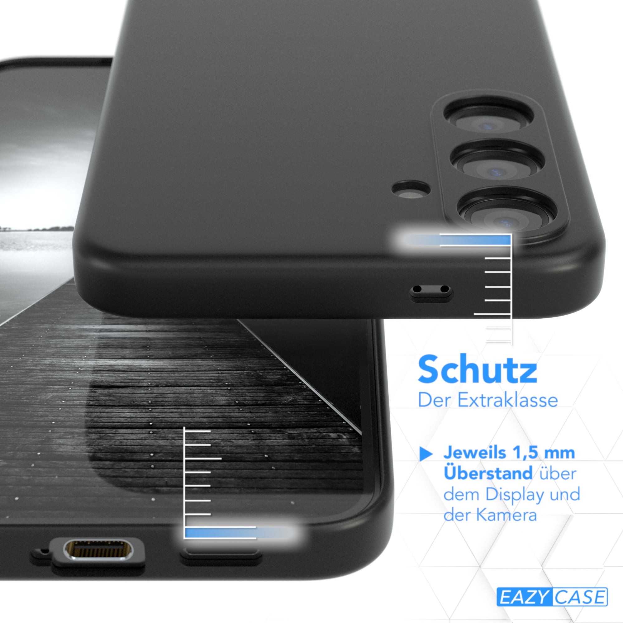 Galaxy S24 Plus ultradünnes Slimcover aus TPU Schwarz