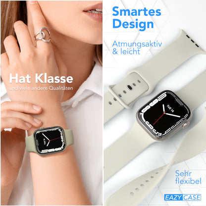 Apple Watch Silikon Armband mit Schnellverschluss von EAZY CASE 