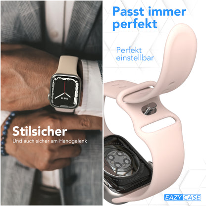 Apple Watch Silikon Armband mit Schnellverschluss von EAZY CASE 
