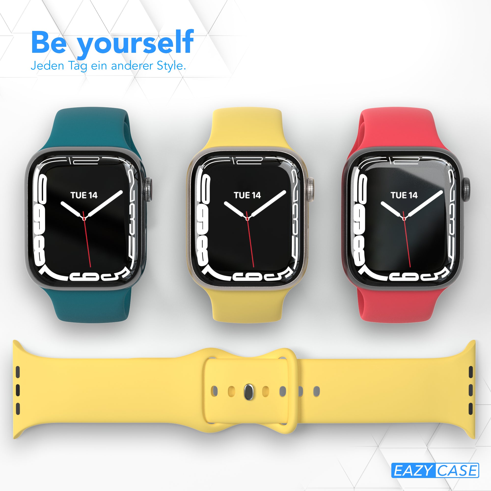 Apple Watch Silikon Armband mit Schnellverschluss von EAZY CASE 
