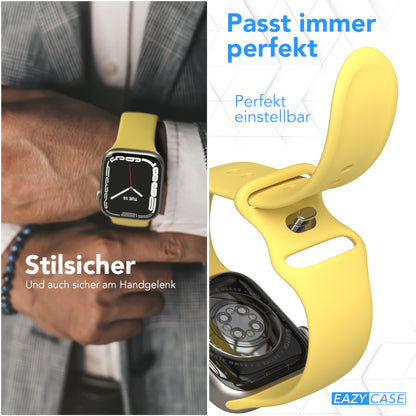 Apple Watch Silikon Armband mit Schnellverschluss von EAZY CASE 