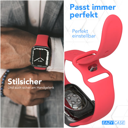 Apple Watch Silikon Armband mit Schnellverschluss von EAZY CASE 