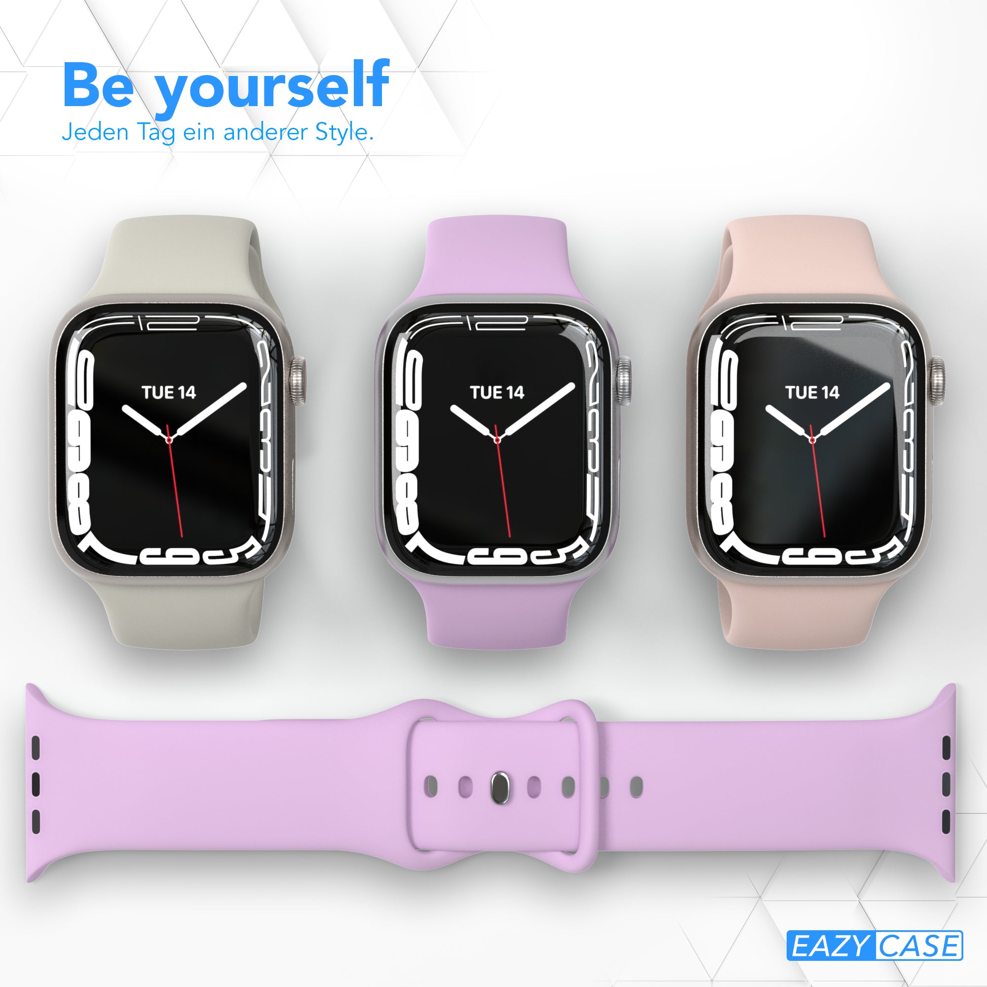 Apple Watch Silikon Armband mit Schnellverschluss von EAZY CASE 