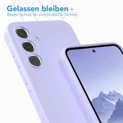 Samsung Galaxy A35 Silikonhülle mit Kameraschutz und Komfort-Buttons 