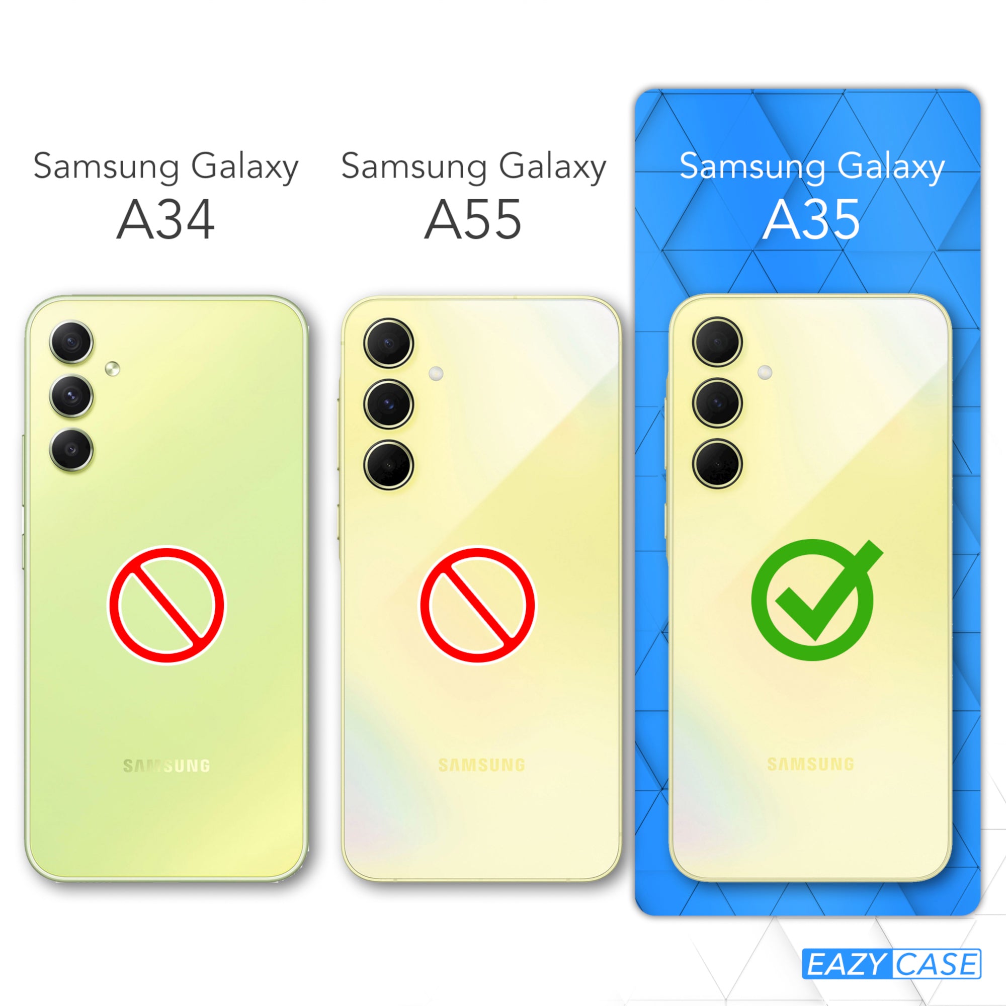 Samsung Galaxy A35 Silikonhülle mit Kameraschutz und Komfort-Buttons 