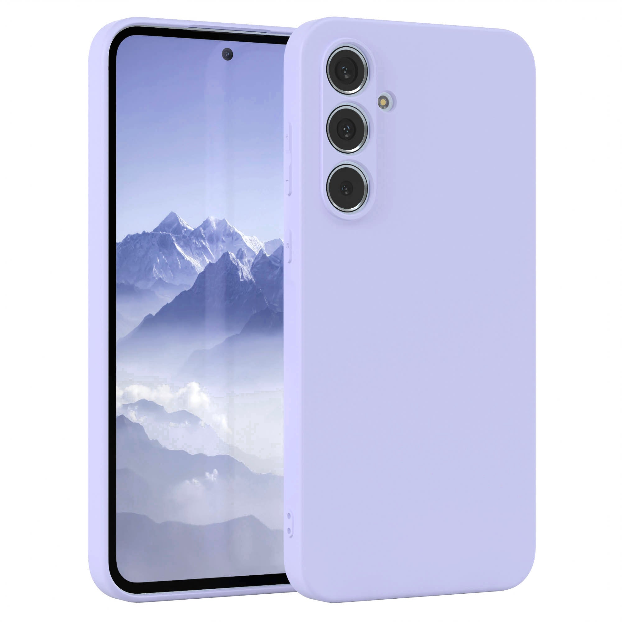 Samsung Galaxy A55 Silikonhülle mit Kameraschutz und Komfort-Buttons 
