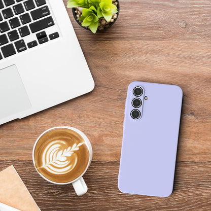 Samsung Galaxy A55 Silikonhülle mit Kameraschutz und Komfort-Buttons 