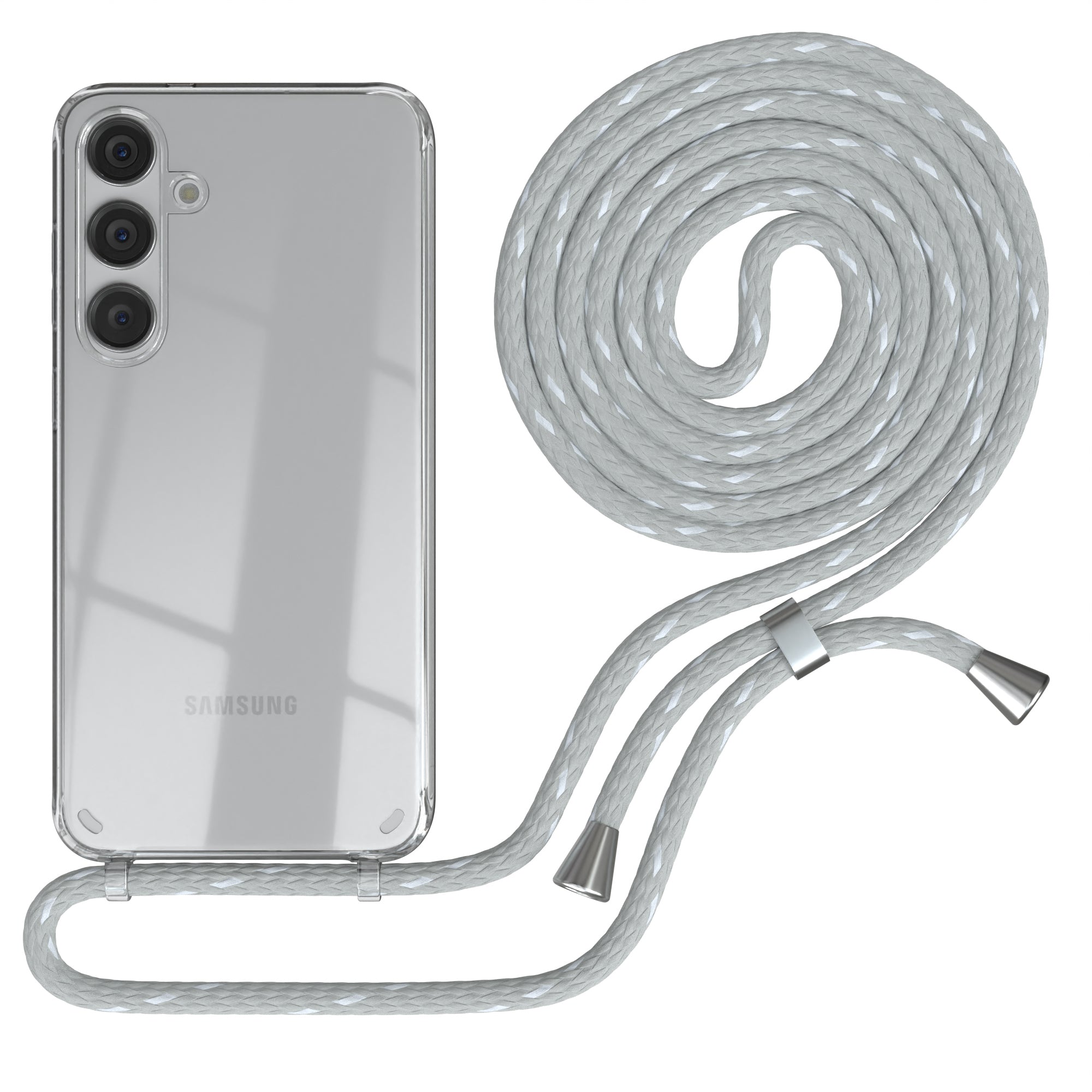 Galaxy S24 Plus transparente Hülle + Kordel