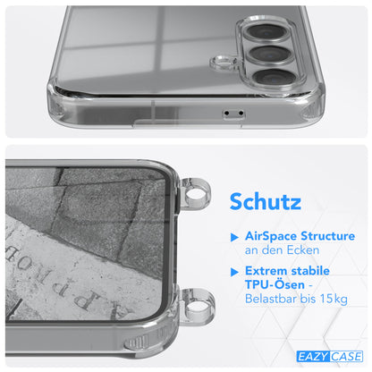 Galaxy S24 Plus transparente Hülle + Kordel