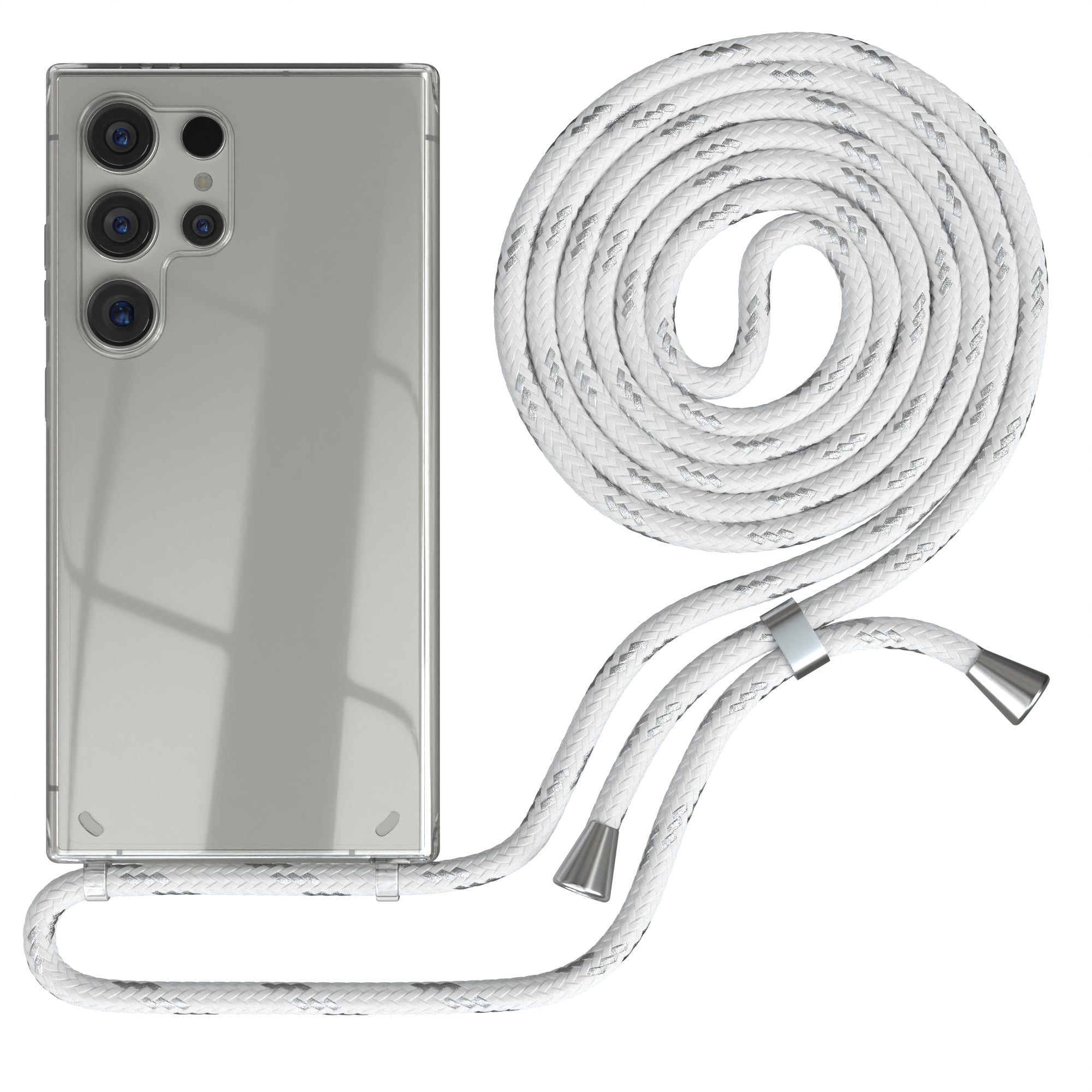 Galaxy S24 Ultra transparente Hülle + Kordel