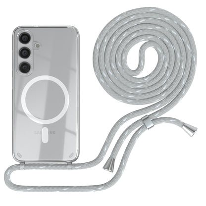 Galaxy S24 transparente Hülle + Kordel mit MagSafe