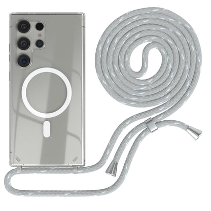 Galaxy S24 Ultra transparente Hülle + Kordel mit MagSafe