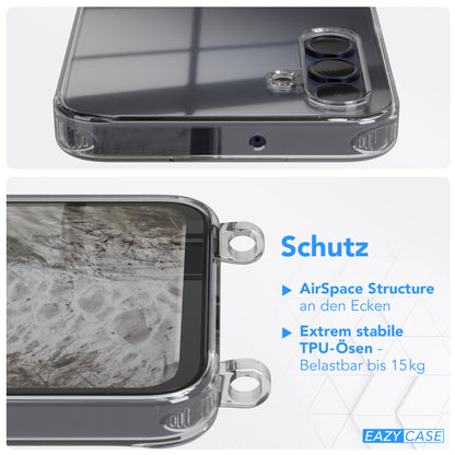 Galaxy A15 transparente Hülle + Kordel