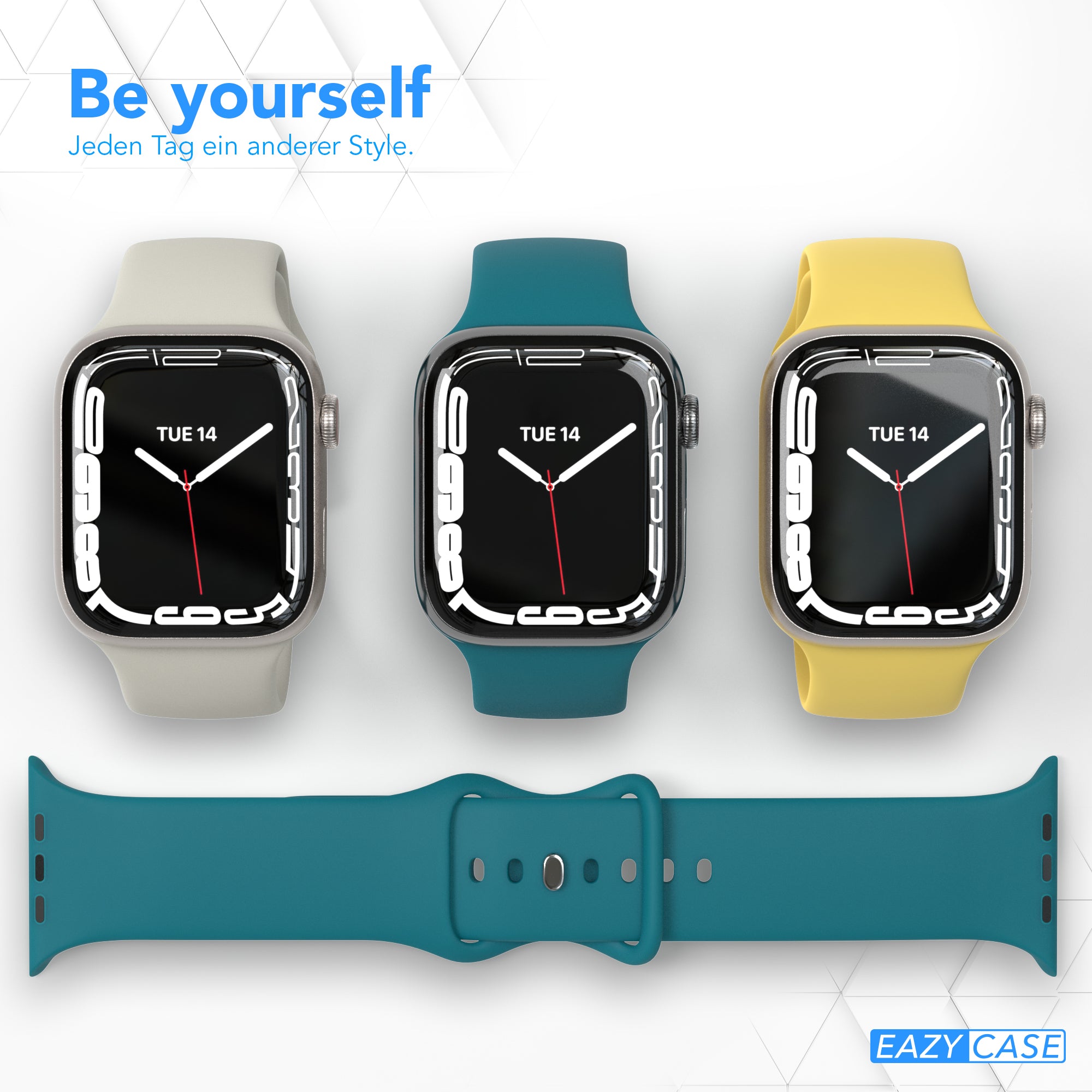Apple Watch Silikon Armband mit Schnellverschluss von EAZY CASE 