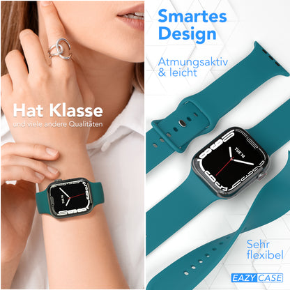 Apple Watch Silikon Armband mit Schnellverschluss von EAZY CASE 