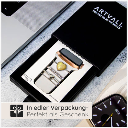 Apple Watch Charms Set verschiebbar Metall Anhänger Schmuckzubehör 