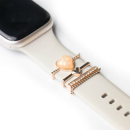 Apple Watch Charms Set verschiebbar Metall Anhänger Schmuckzubehör 