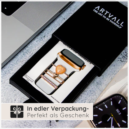 Apple Watch Charms Set verschiebbar Metall Anhänger Schmuckzubehör 