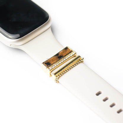 Apple Watch Charms Set verschiebbar Metall Anhänger Schmuckzubehör 