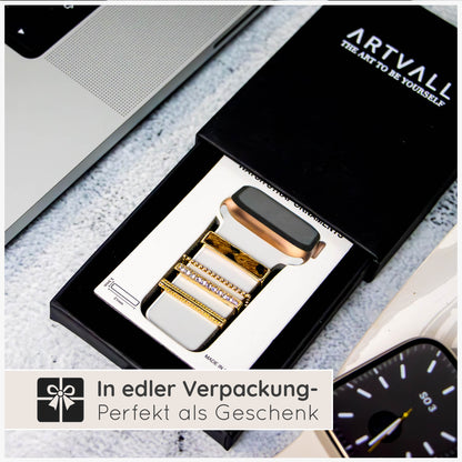 Apple Watch Charms Set verschiebbar Metall Anhänger Schmuckzubehör 