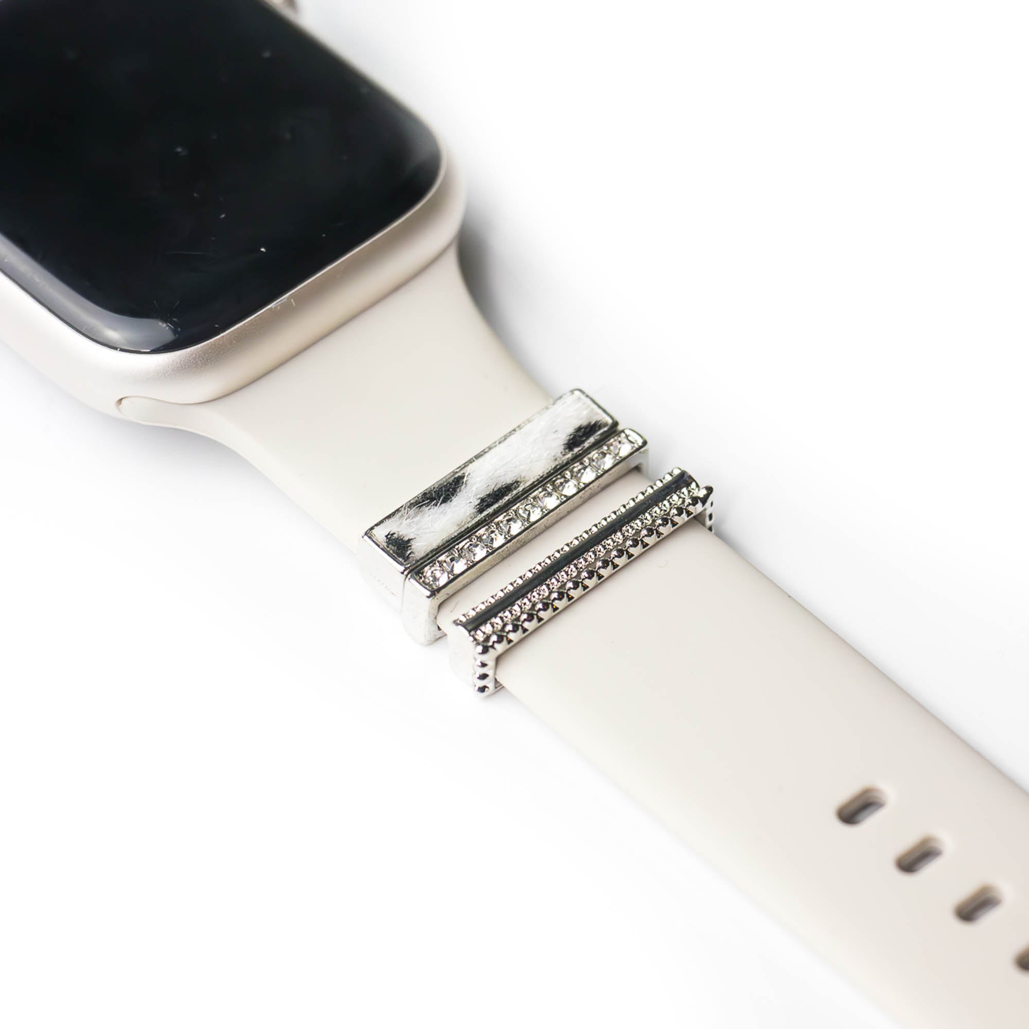 Apple Watch Charms Set verschiebbar Metall Anhänger Schmuckzubehör 